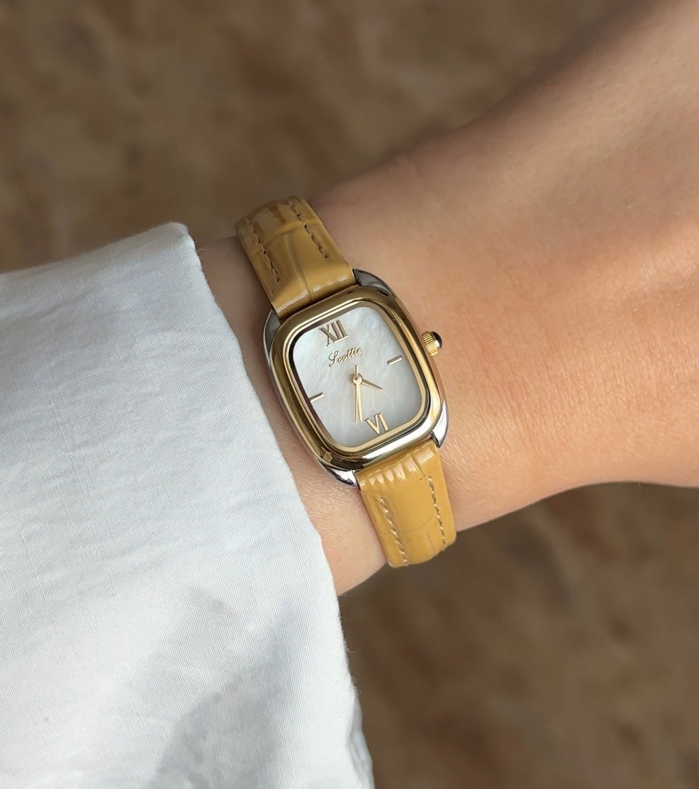 SCOTTIE mini carré cuir
