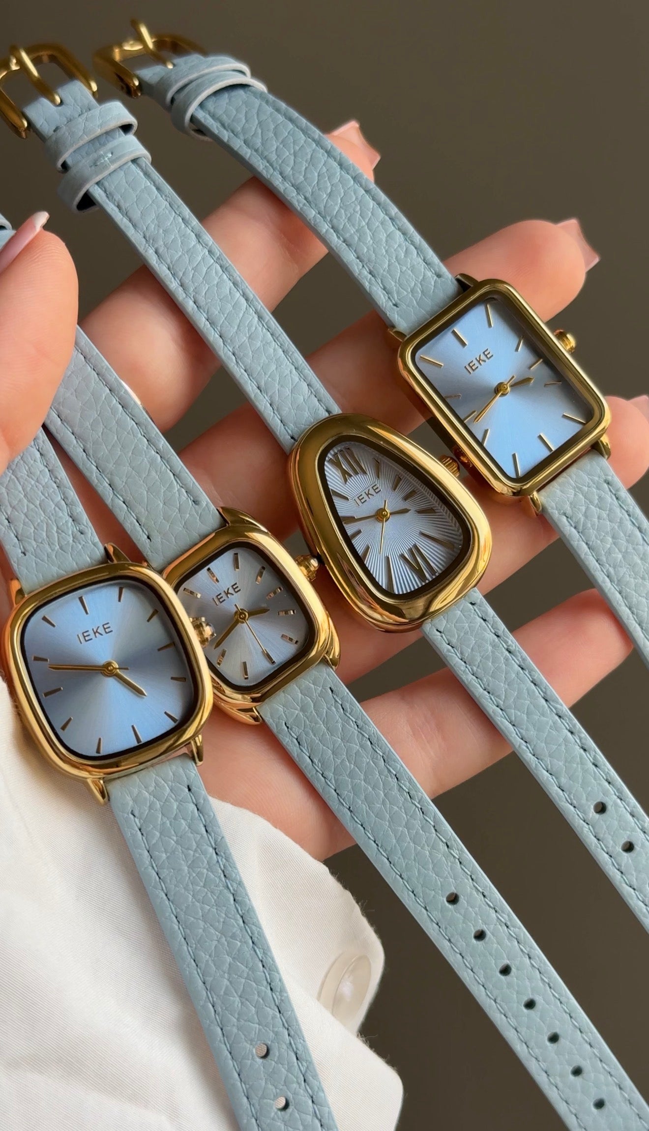 IEKE blue leather