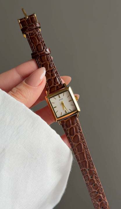 MYAR carré cuir croco