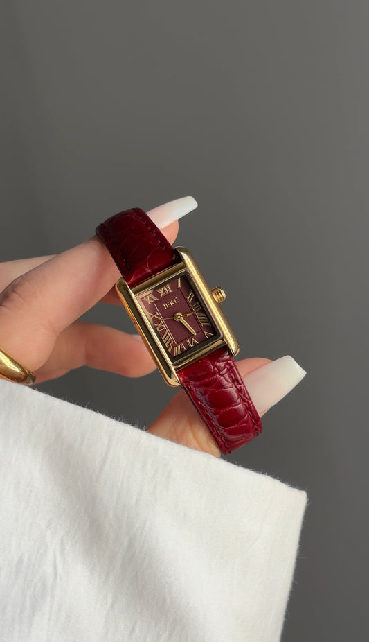 IEKE tank p cuir croco