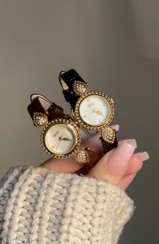 IEKE ronde vintage cuir