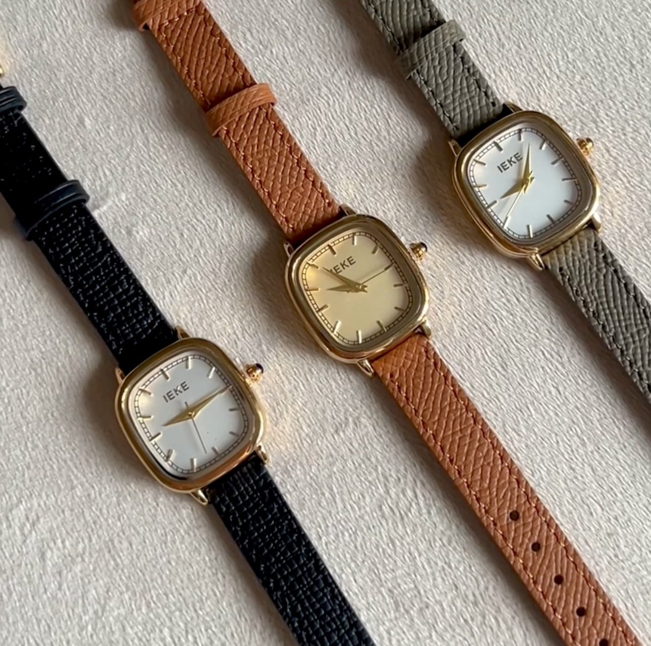 IEKE carré arrondi cuir