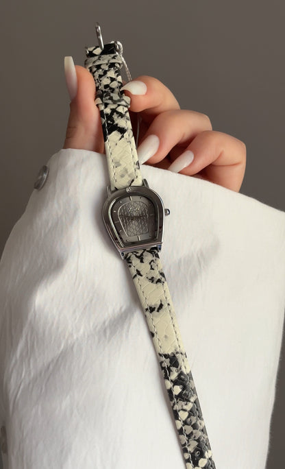 SCOTTIE cuir serpent