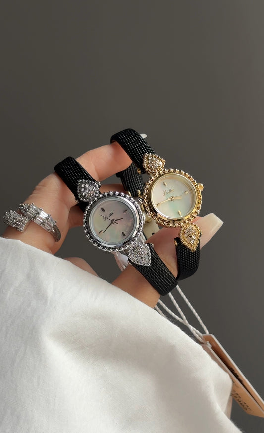 Scottie ronde vintage cuir