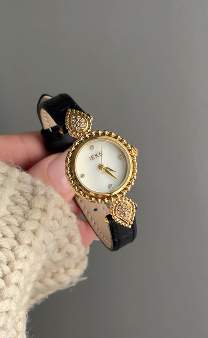 IEKE ronde vintage cuir