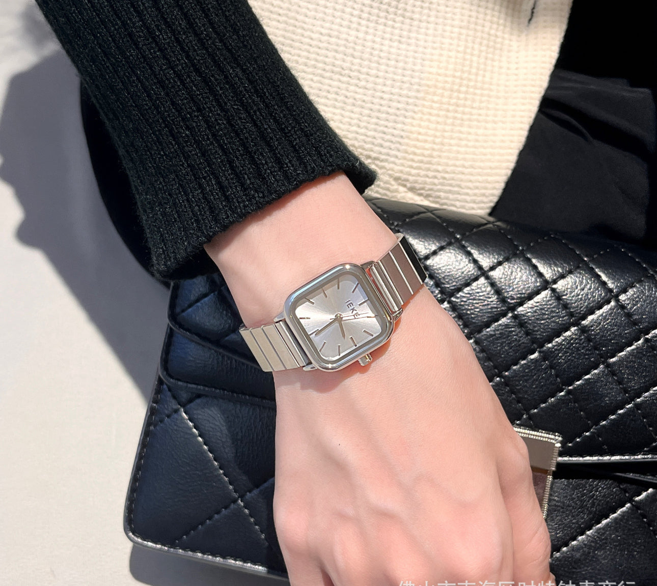 IEKE carré acier argenté