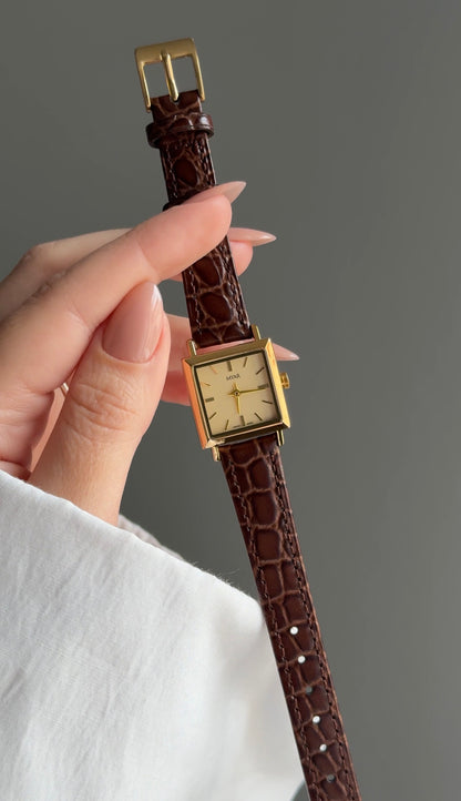 MYAR carré cuir croco