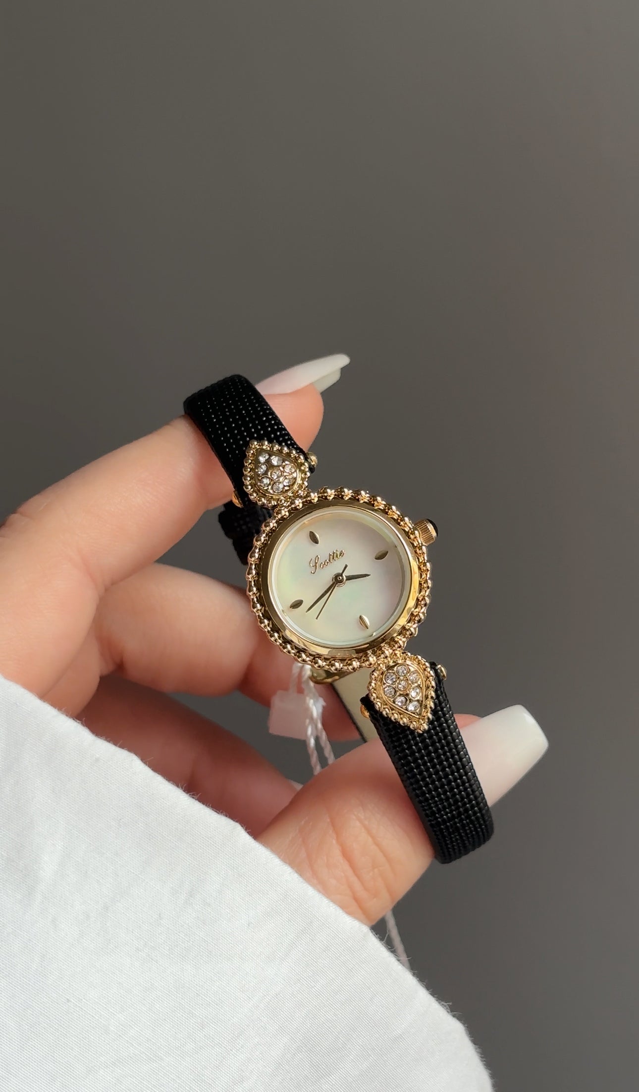 Scottie ronde vintage cuir