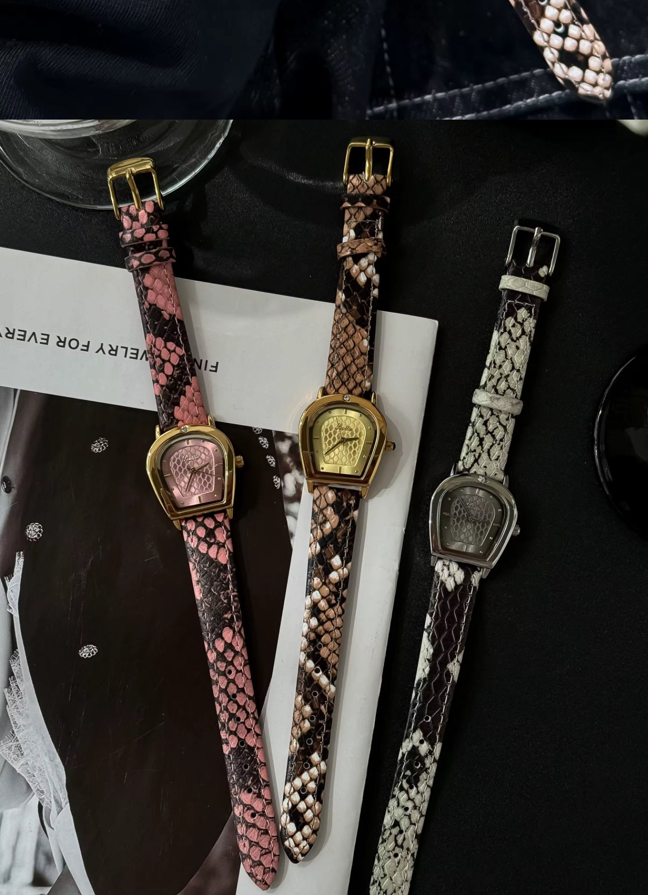 SCOTTIE cuir serpent
